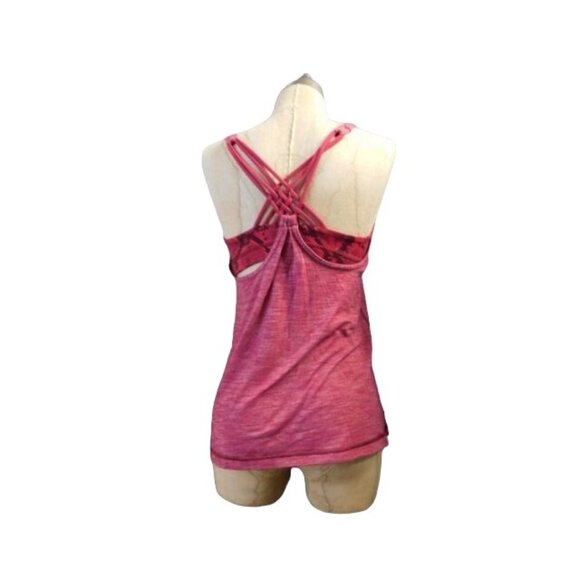 Lululemon Size 6 Strappy Reptile Heather Athletic Sporty Active Top - Picture 3 of 3
